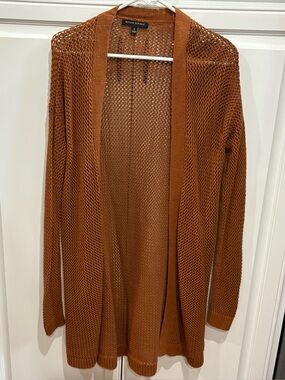 Banana Republic Women's Open Weave Cardigan - Rust. Small.